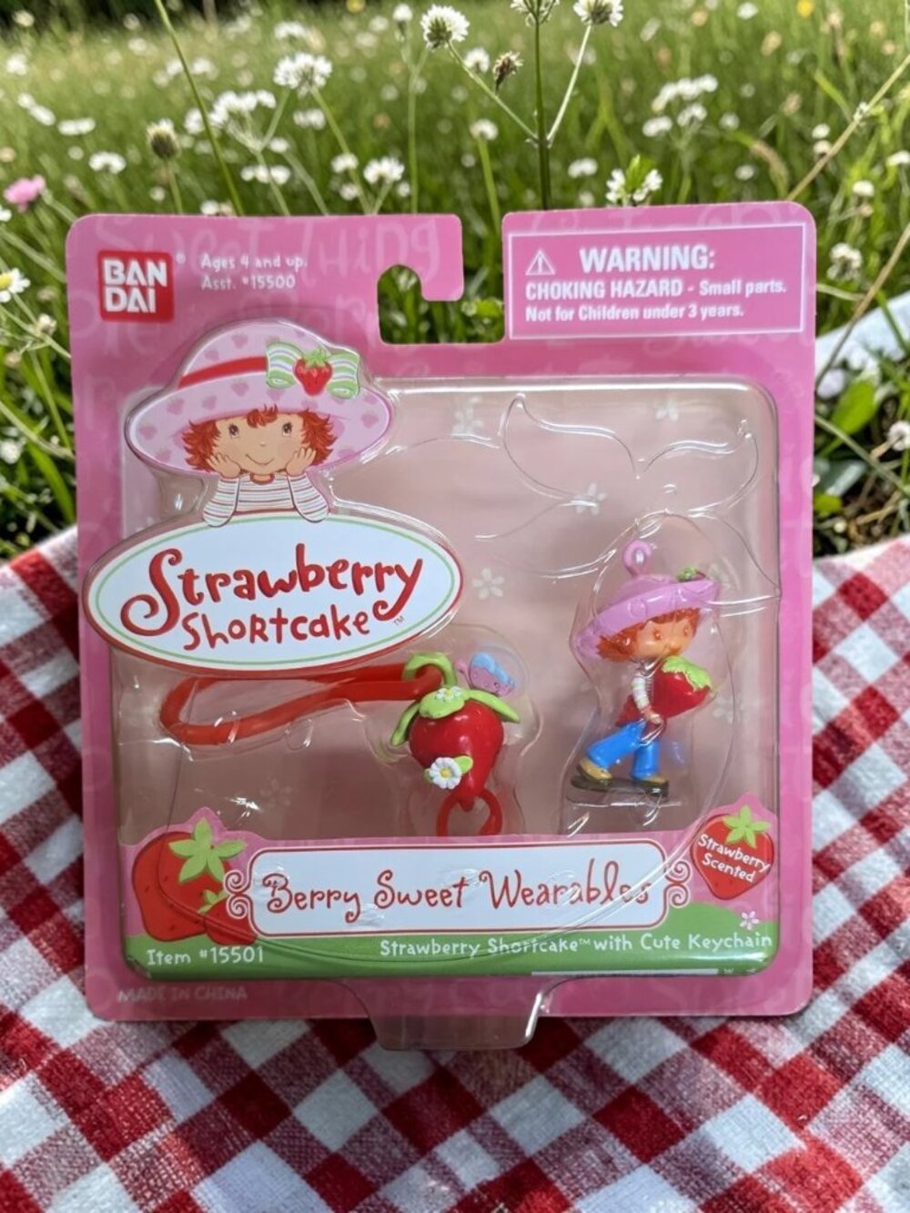 Strawberry Shortcake Berry Sweets Wearables Keychain Charm Set
